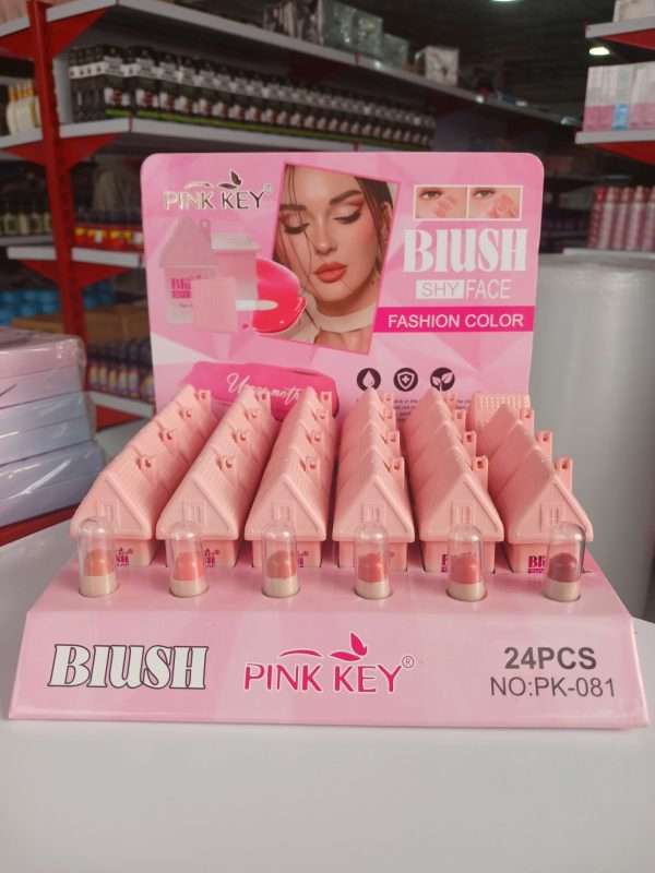 رژ لب و رژ گونه فشرده فانتزی طرح خانه